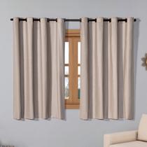 Cortina Blackout 2,20m x 1,30m Corta 100% A Luz para Sala Quarto Janela Cozinha Blecaute