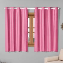 Cortina Blackout 2,20m x 1,30m Corta 100% A Luz para Sala Quarto Janela Cozinha Blecaute