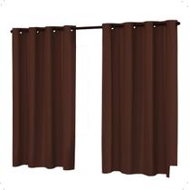 Cortina Blackout 2,20x 1,30 Franzida Padrao Para Sala Ilhos Corta Luz Cor Tabaco Cortina Blackout 2,20x 1,30 Franzida Padrao Para Sala Ilhos Corta Luz Cor Tabaco