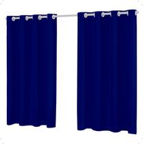 Cortina Blackout 2,20x1,30 Franzida Padrao Para Sala Ilhos Corta Luz Cor Marinho Cortina Blackout 2,20x1,30 Franzida Padrao Para Sala Ilhos Corta Luz Cor Marinho
