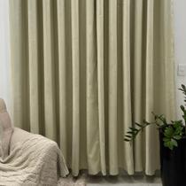 Cortina Blackout 2,80 x 1,80 Para Sala Quarto Escritoriol Tecido Forro Corta Luz Grosso Ilhós Cromados