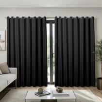 Cortina Blackout 4,00 X 2,50 Corta Luz Tecido Para Sala Blecaute Escurece Janela Quarto Ilhós