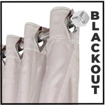 cortina blackout Ana em tecido grosso 5,50 x 2,50 preto
