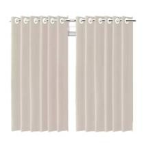 Cortina Blackout Bege c/ ilhos - 280x250cm Cortina Blackout Bege c/ ilhos - 280x250cm