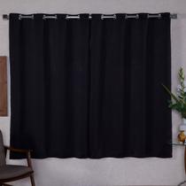 Cortina Blackout Blecaute 2,80m x 1,80m Bloqueio 70 Preto