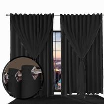 Cortina Blackout/Blecaute ana 6 x 2,60 quarto sala cinza