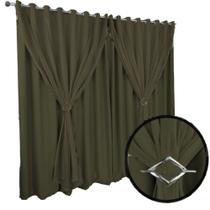 Cortina Blackout/Blecaute berlim 5,50 x 2,30 quarto palha