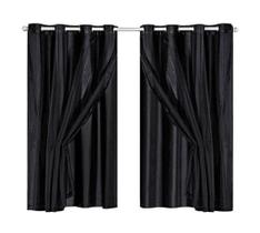 Cortina Blackout Blecaute Com Voil Liso 2,80 x 1,60 Mts Cortina Blackout Blecaute Com Voil Liso 2,80 x 1,60 Mts