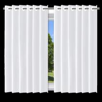 Cortina Blackout Branco com Ilhos - 280x140cm Cortina Blackout Branco com Ilhos - 280x140cm