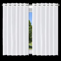 Cortina Blackout Branco com Ilhós 280x220cm Cortina Blackout Branco com Ilhós 280x220cm