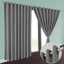 cortina blackout Brenda para quarto sala 5,00 x 2,90 preto