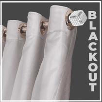 cortina blackout Bruna em tecido 6,00 x 2,80 c/voal bege