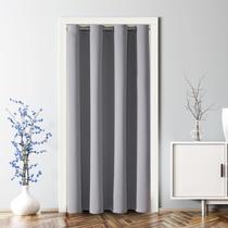Cortina Blackout ChrisDowa para privacidade de portas, cinza claro Cortina Blackout ChrisDowa para privacidade de portas, cinza claro