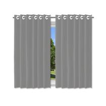 Cortina Blackout Cinza PVC 280x250cm com Ilhós Corta Luz Cortina Blackout Cinza PVC 280x250cm com Ilhós Corta Luz