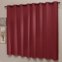 Cortina Blackout Com Ilhós 220X160Cm Malbec Versatile Sultan