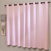 Cortina Blackout com Ilhoses 220x160cm Rose Versatile Casa Doro Sultan