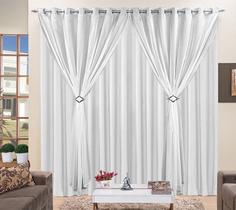 Cortina Blackout com Voil 2,00x1,80 Corta Luz