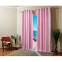 CORTINA BLACKOUT COM VOIL 2m (LARGURA) x 1,60m (ALTURA) LA VIERE - ROSA CLARO