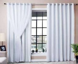 Cortina Blackout Com Voil Gelo 5.40 X 2.80M Cortina Blackout Com Voil Gelo 5.40 X 2.80M