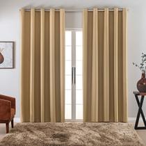 Cortina Blackout Corta Luz 3,90m x 2,60m Tecido Roma para Sala Quarto Para Varão 3 Metros Cortina Blackout Corta Luz 3,90m x 2,60m Tecido Roma para Sala Quarto Para Varão 3 Metros