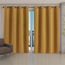 Cortina Blackout Corta Luz 70 % em Tecido 4,00 x 2,70 Dourado