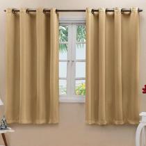 Cortina Blackout Corta Luz 70 % Tecido 2,80 X 1,60 - Dourado