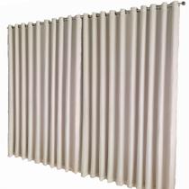 cortina blackout corta luz 7,00 x 2,40 de Celina voil bege