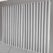 cortina blackout corta luz 7,00 x 2,40 de Celina voil cinza