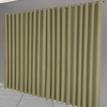 cortina blackout corta luz 7,00 x 2,40 de Celina voil cinza