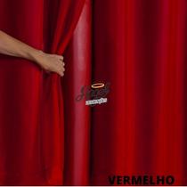 Cortina Blackout Corta Luz Janela Sala Quarto Escritório com Tecido e Voil Blecaute 3m