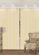 Cortina Blackout Corta Luz Plástico PVC Trilho 2,70x1,70m Bege/Cinza Cortina Cortina