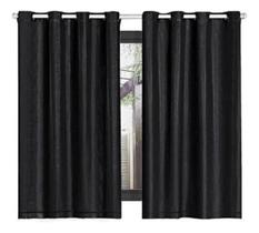 Cortina Blackout Corta Luz Tecido PVC Grosso Janela Sala Quarto Cozinha 2,80m x 1,80m Para Varão 2 Metros