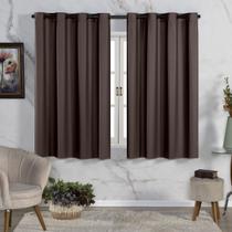 Cortina Blackout de PVC 2,00m x 1,30m Cinza Corta Luz - Feffo Cortinas