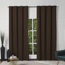 Cortina Blackout de PVC 2,80m x 2,20m Tabaco para Varão Simples Cortina Blackout de PVC 2,80m x 2,20m Tabaco para Varão Simples
