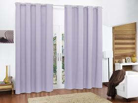 Cortina Blackout de PVC 2,80m x 2,50m Lilas Corta Luz