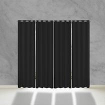 Cortina Blackout de PVC 5,60m x 2,50m Preto Corta Luz