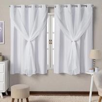 Cortina blackout de pvc com voil 2,80x2,00