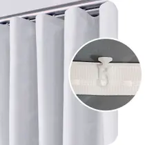 Cortina Blackout De Tecido 100% Vedação Trilho Suisso 2,60x1,70m Branco Gelo