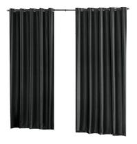 Cortina Blackout Em Tecido 2,00x2,40 Com Ilhos Preto Cortina Blackout Em Tecido 2,00x2,40 Com Ilhos Preto