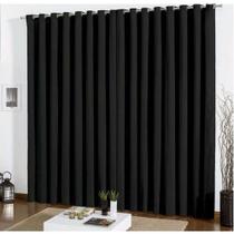 Cortina Blackout Em Tecido 3,00m x 2,70m Para Varao Simples