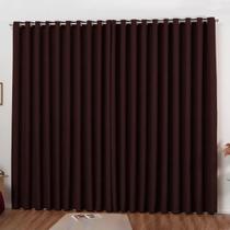 Cortina Blackout Em Tecido 3x 2,80m Blecaute Corta Luz Tabaco Cortina Blackout Em Tecido 3x 2,80m Blecaute Corta Luz Tabaco