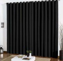 Cortina Blackout Em Tecido 5,00x2,80 Corta Luz Preta Cortina Blackout Em Tecido 5,00x2,80 Corta Luz Preta