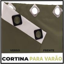 Cortina Blackout Em Tecido Berlim 7x2,60 corta luz preto