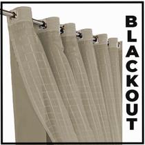 cortina blackout em tecido Fiori 5,00 x 2,70 c/voal marrom