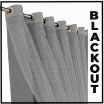 cortina blackout em tecido Fiori 5,00 x 2,70 c/voal palha