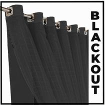 cortina blackout em tecido Fiori 5,00 x 2,70 c/voal preto
