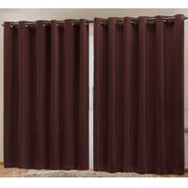 Cortina Blackout em Tecido Prime 3,00 m x 2,70 m - Tabaco