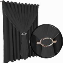 cortina blackout Fiori para quarto e sala 5,50 x 2,60 cinza cortina blackout Fiori para quarto e sala 5,50 x 2,60 cinza