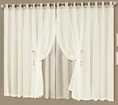 Cortina Blackout Idealle 3,00m X 2,50m - Palha - A Decorativa