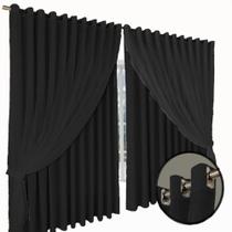 cortina blackout Jade corta luz 2,70 x 1,50 quarto preto